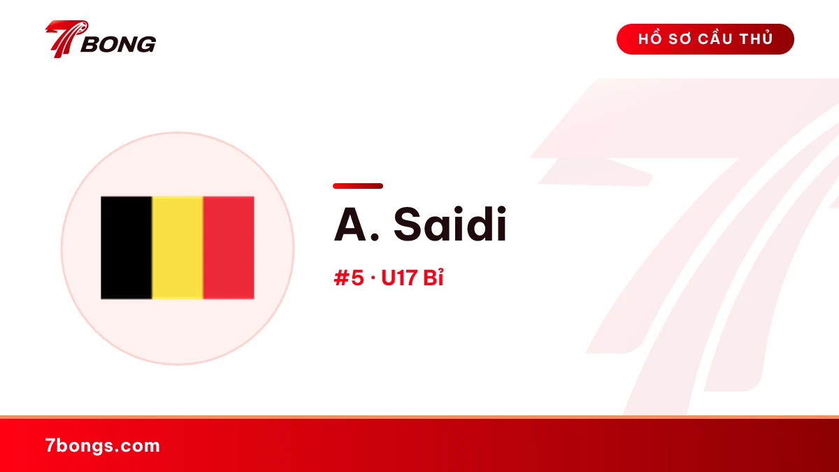 A. Saidi — U17 Bỉ