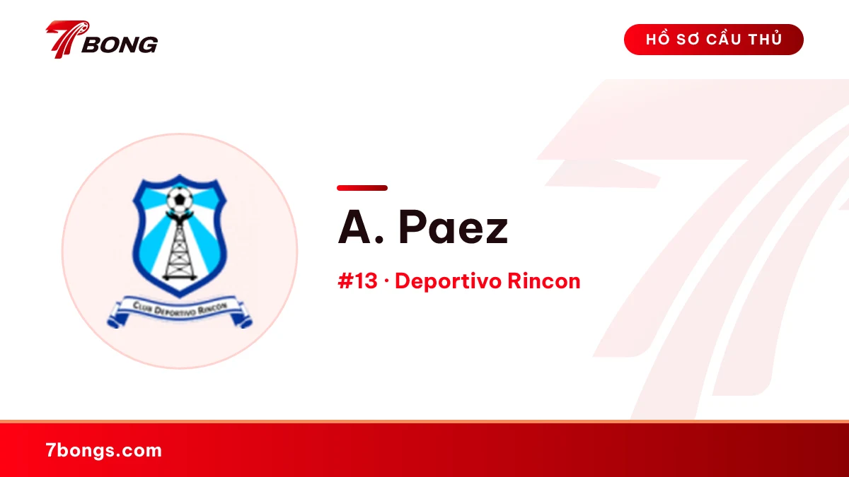 A. Paez — Deportivo Rincon