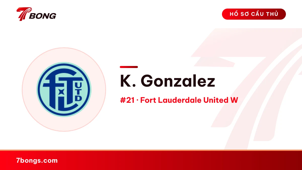 K. Gonzalez — Fort Lauderdale United W