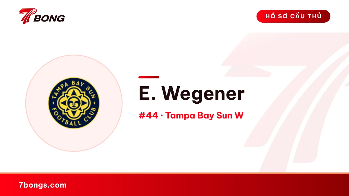 E. Wegener — Tampa Bay Sun W