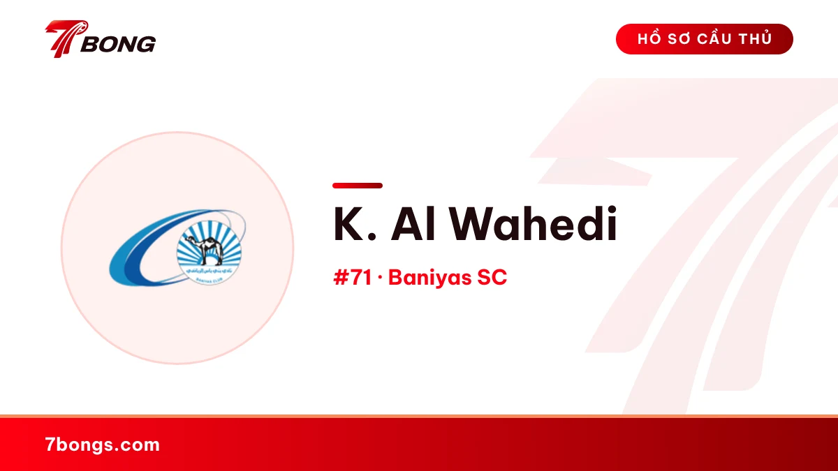 K. Al Wahedi — Baniyas SC