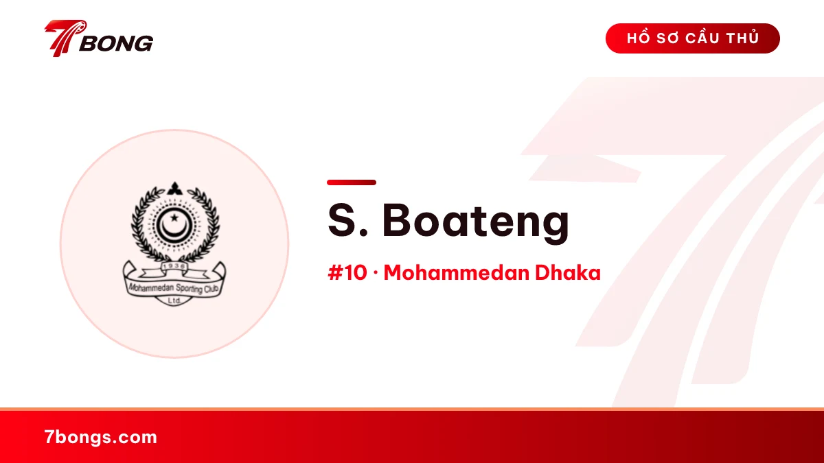 S. Boateng — Mohammedan Dhaka