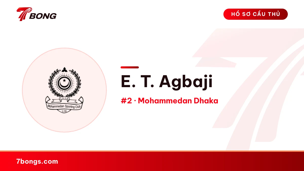 E. T. Agbaji — Mohammedan Dhaka