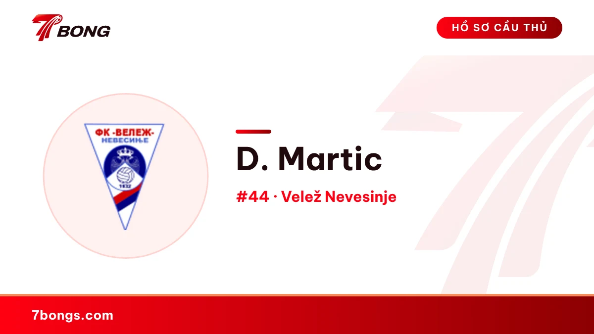 D. Martic — Velež Nevesinje