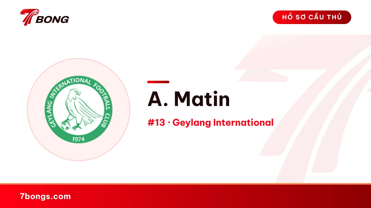 A. Matin — Geylang International