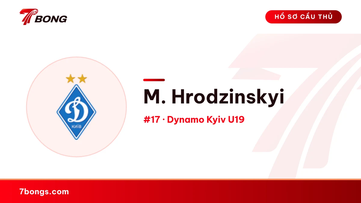 M. Hrodzinskyi — Dynamo Kyiv U19