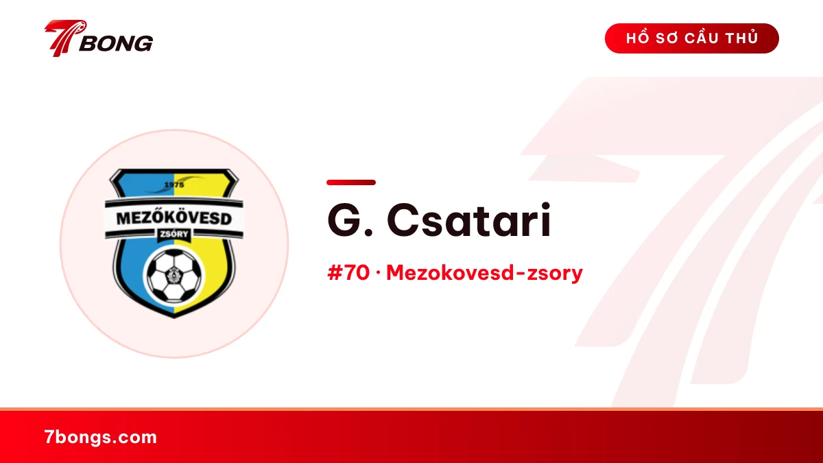 G. Csatari — Mezokovesd-zsory
