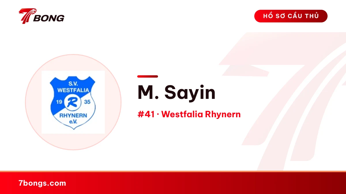 M. Sayin — Westfalia Rhynern