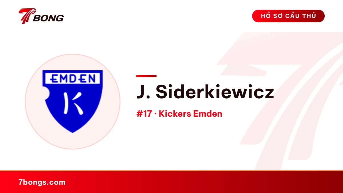 J. Siderkiewicz — Kickers Emden