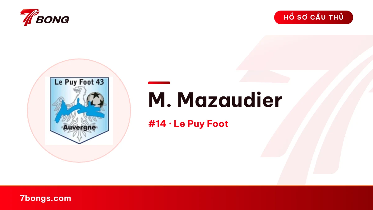M. Mazaudier — Le Puy Foot