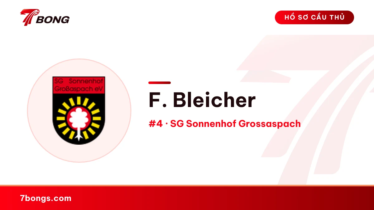 F. Bleicher — SG Sonnenhof Grossaspach