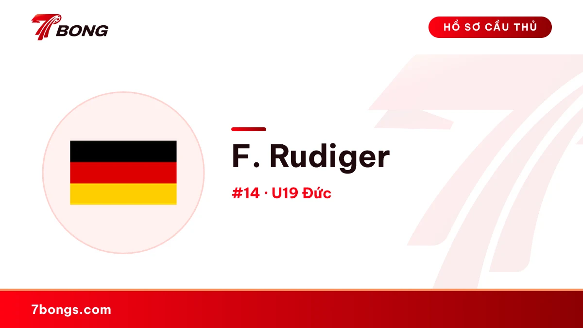 F. Rudiger — U19 Đức
