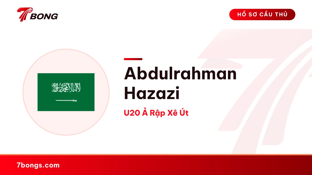 Abdulrahman Hazazi — U20 Ả Rập Xê Út