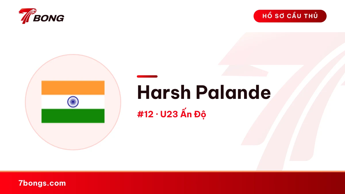 Harsh Palande — U23 Ấn Độ