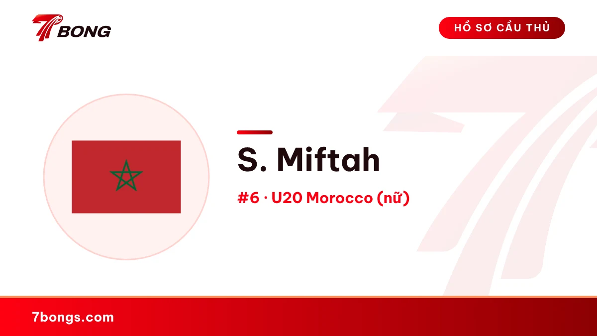 S. Miftah — U20 Morocco (nữ)