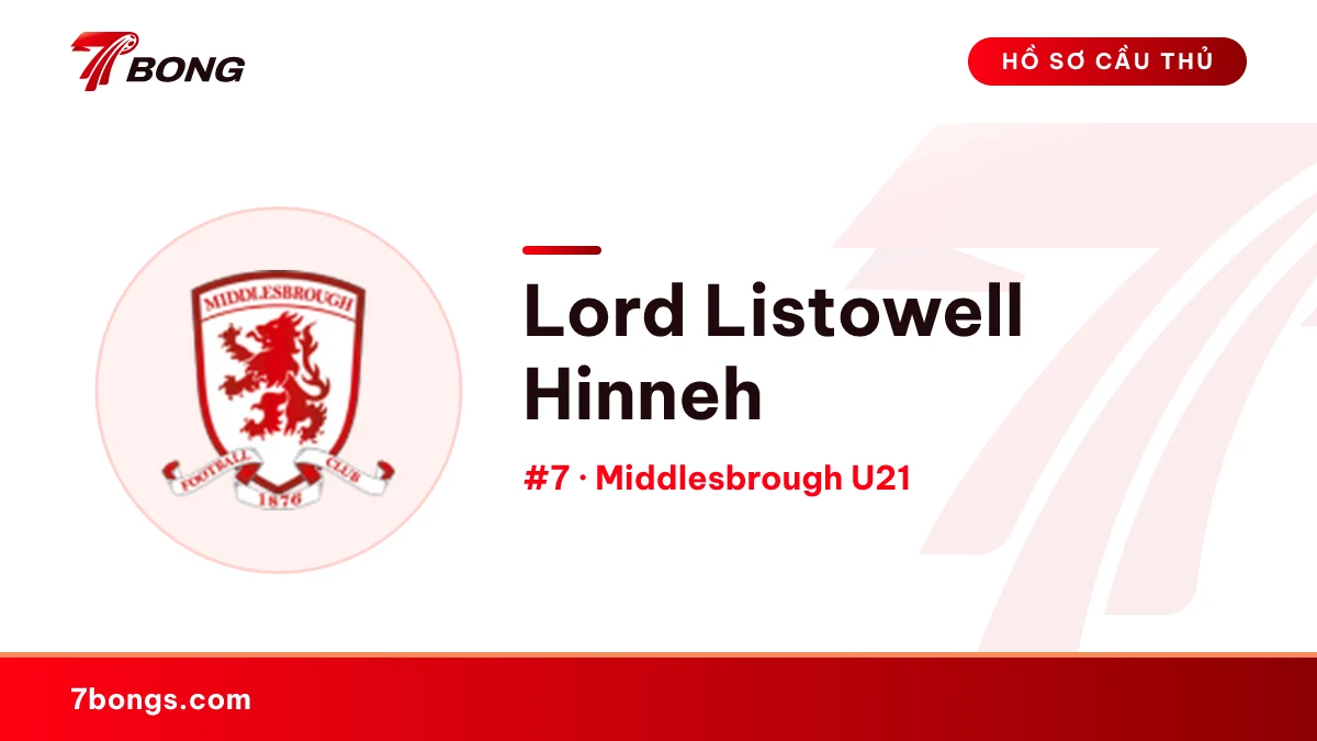 Lord Listowell Hinneh — Middlesbrough U21
