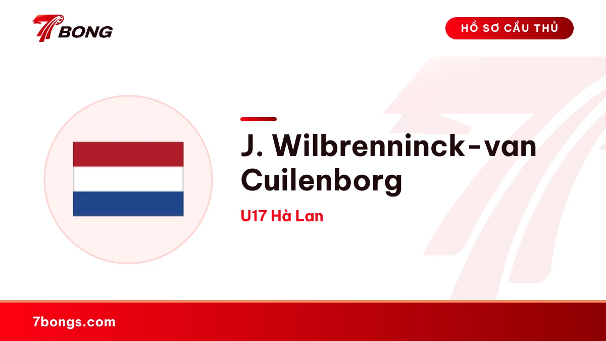 J. Wilbrenninck-van Cuilenborg — U17 Hà Lan