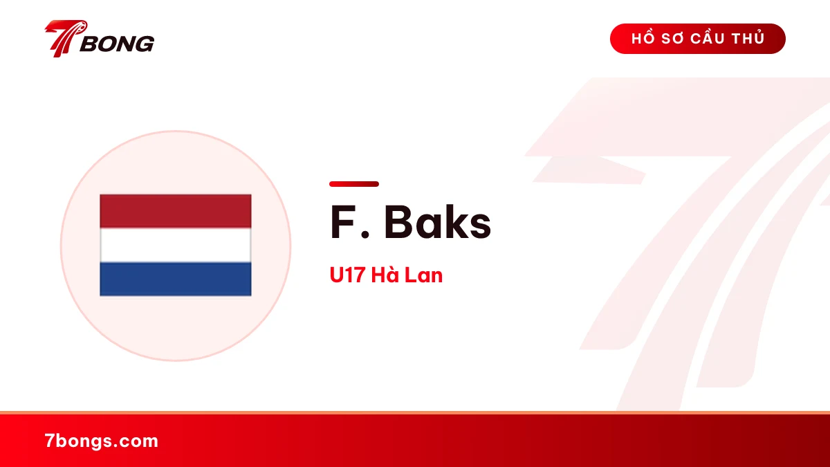 F. Baks — U17 Hà Lan