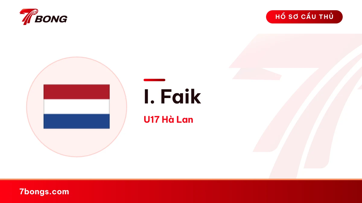 I. Faik — U17 Hà Lan