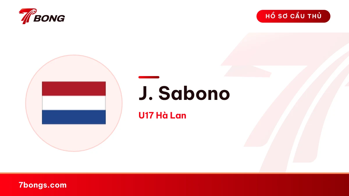 J. Sabono — U17 Hà Lan
