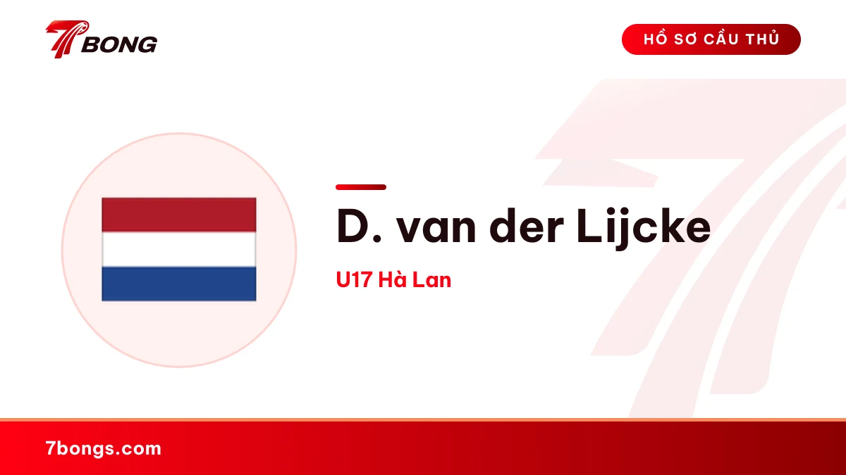 D. van der Lijcke — U17 Hà Lan