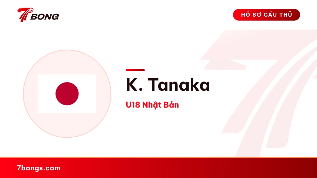 K. Tanaka — U18 Nhật Bản