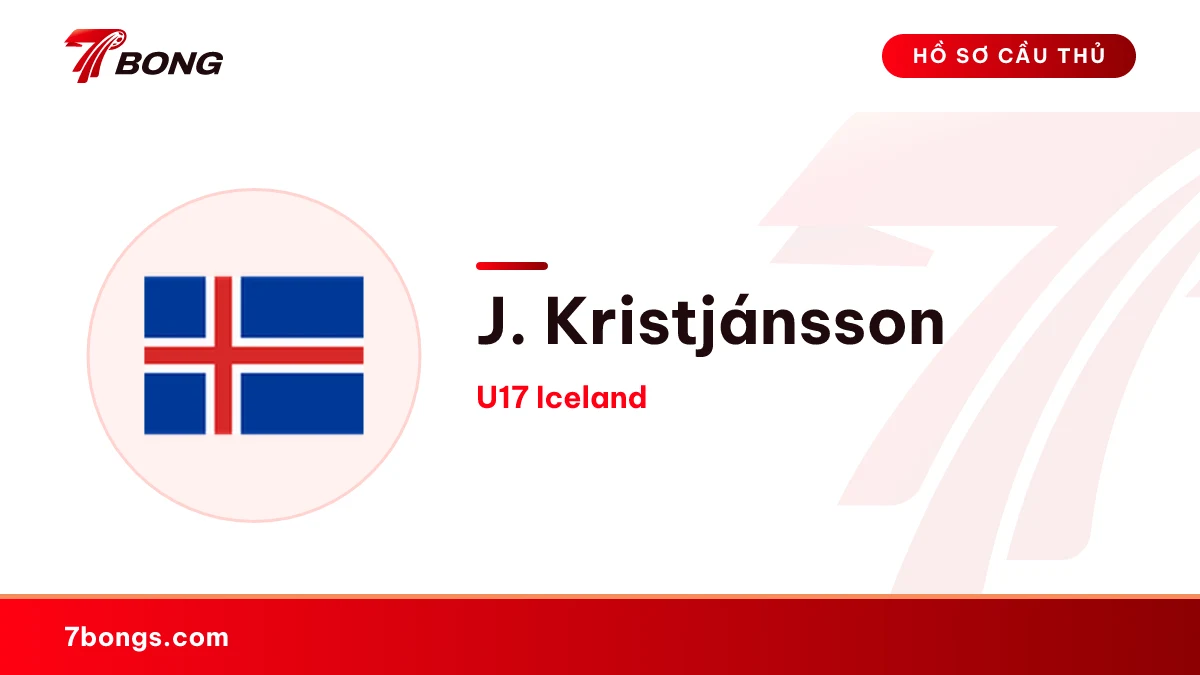 J. Kristjánsson — U17 Iceland