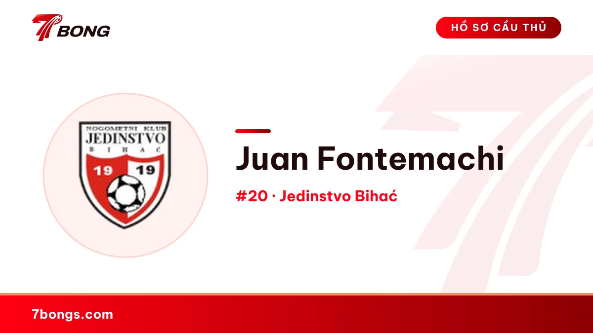 Juan Fontemachi — Jedinstvo Bihać