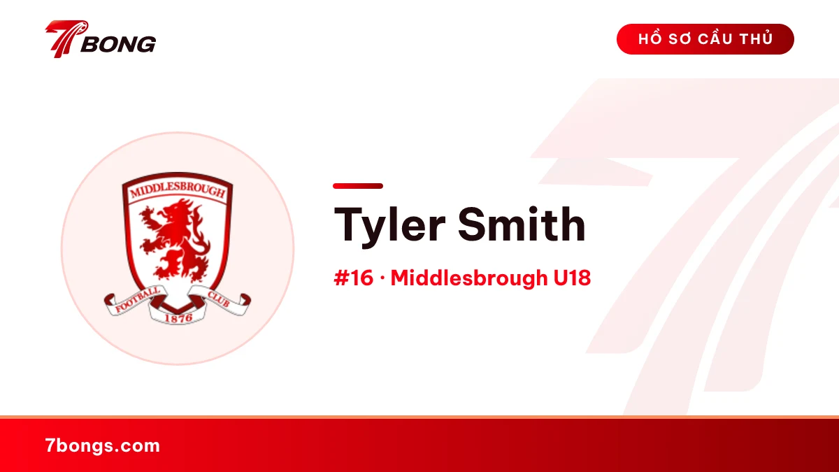 Tyler Smith — Middlesbrough U18