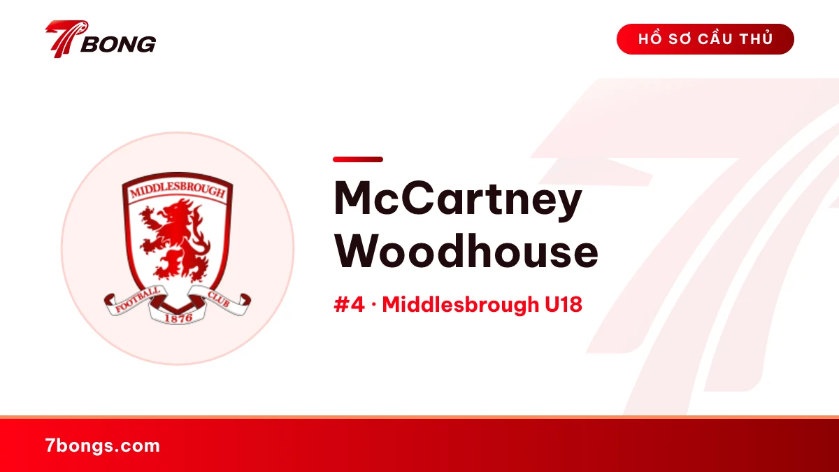 McCartney Woodhouse — Middlesbrough U18