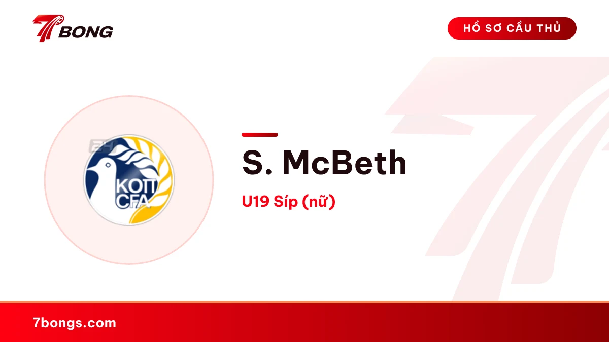 S. McBeth — U19 Síp (nữ)