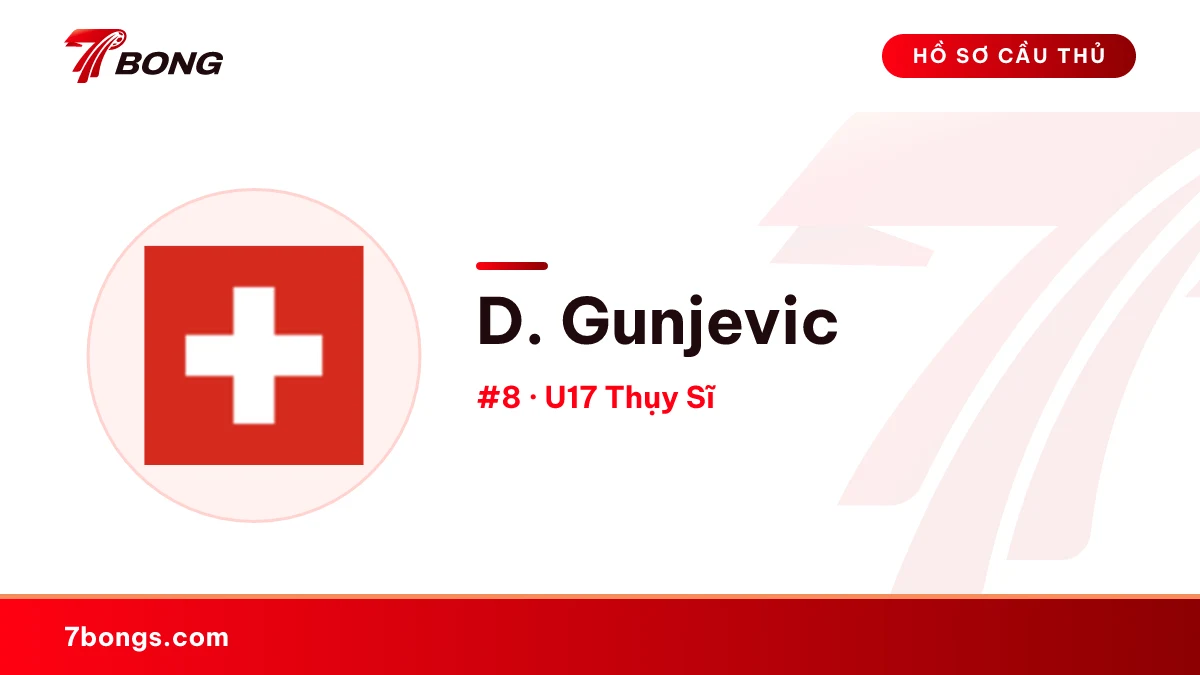D. Gunjevic — U17 Thụy Sĩ