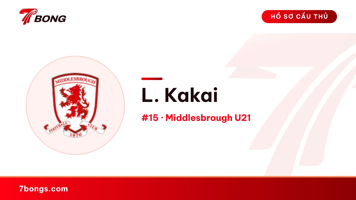 L. Kakai — Middlesbrough U21