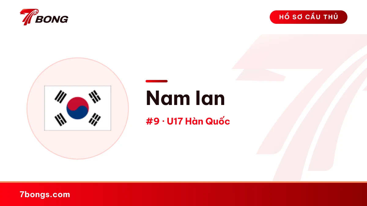 Nam Ian — U17 Hàn Quốc
