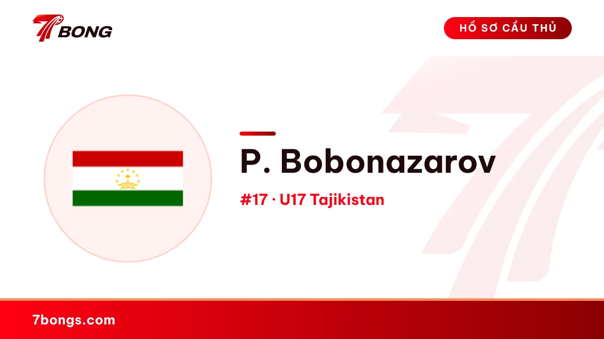 P. Bobonazarov — U17 Tajikistan