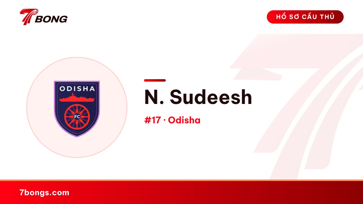 N. Sudeesh — Odisha
