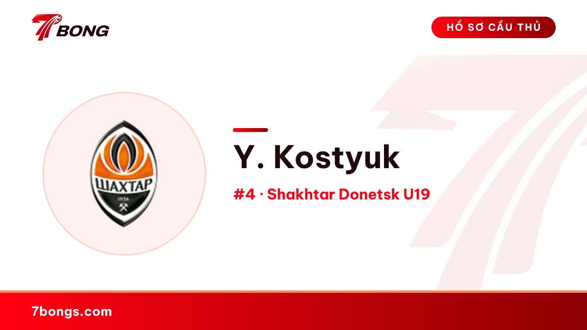 Y. Kostyuk — Shakhtar Donetsk U19