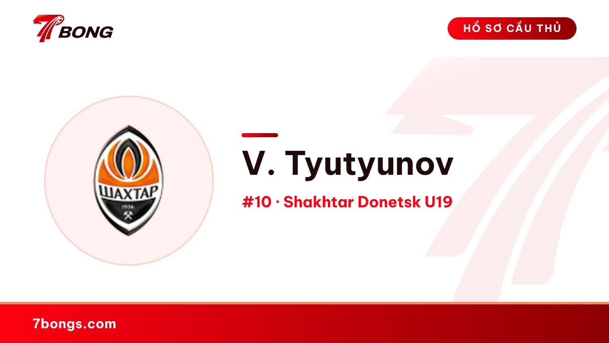 V. Tyutyunov — Shakhtar Donetsk U19