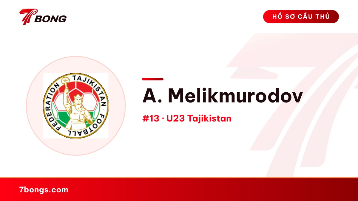 A. Melikmurodov — U23 Tajikistan
