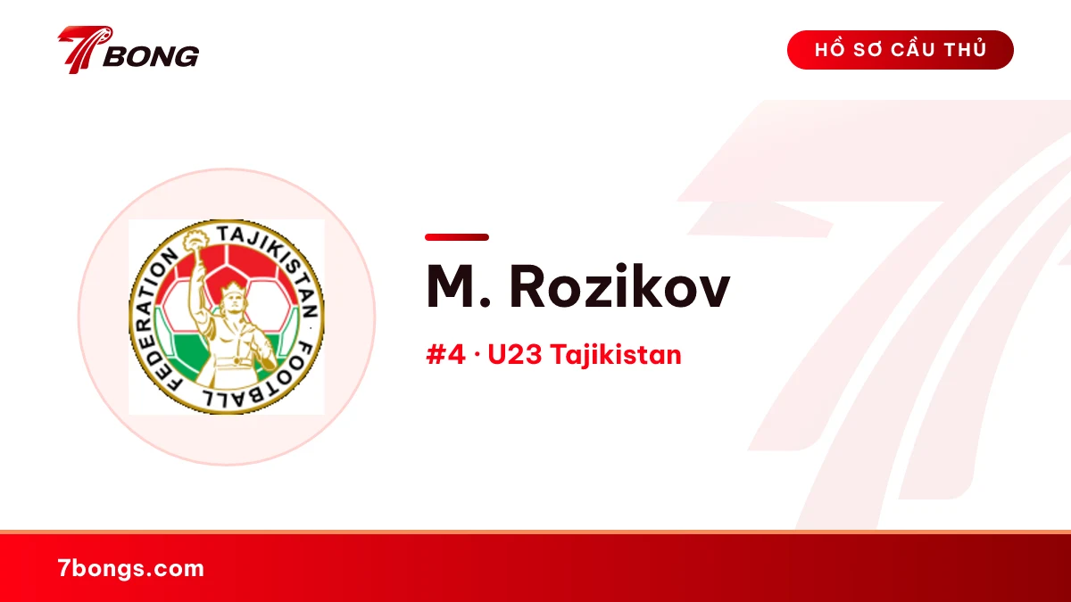 M. Rozikov — U23 Tajikistan