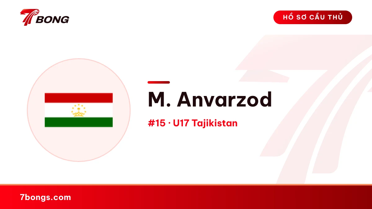M. Anvarzod — U17 Tajikistan