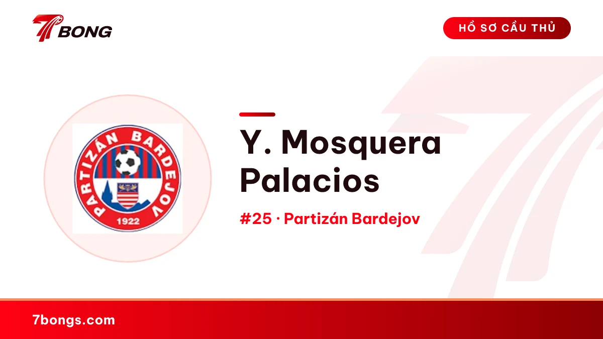 Y. Mosquera Palacios — Partizán Bardejov