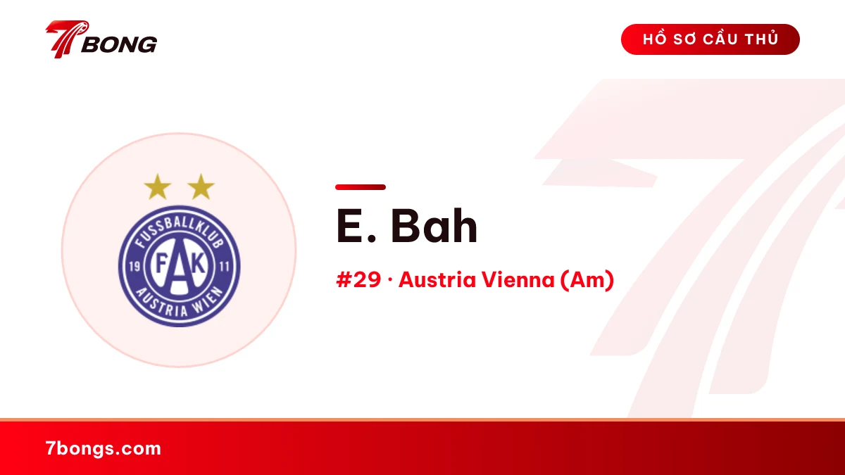 E. Bah — Austria Vienna (Am)