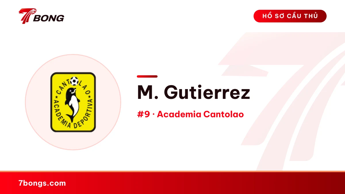 M. Gutierrez — Academia Cantolao