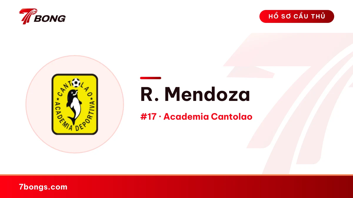 R. Mendoza — Academia Cantolao