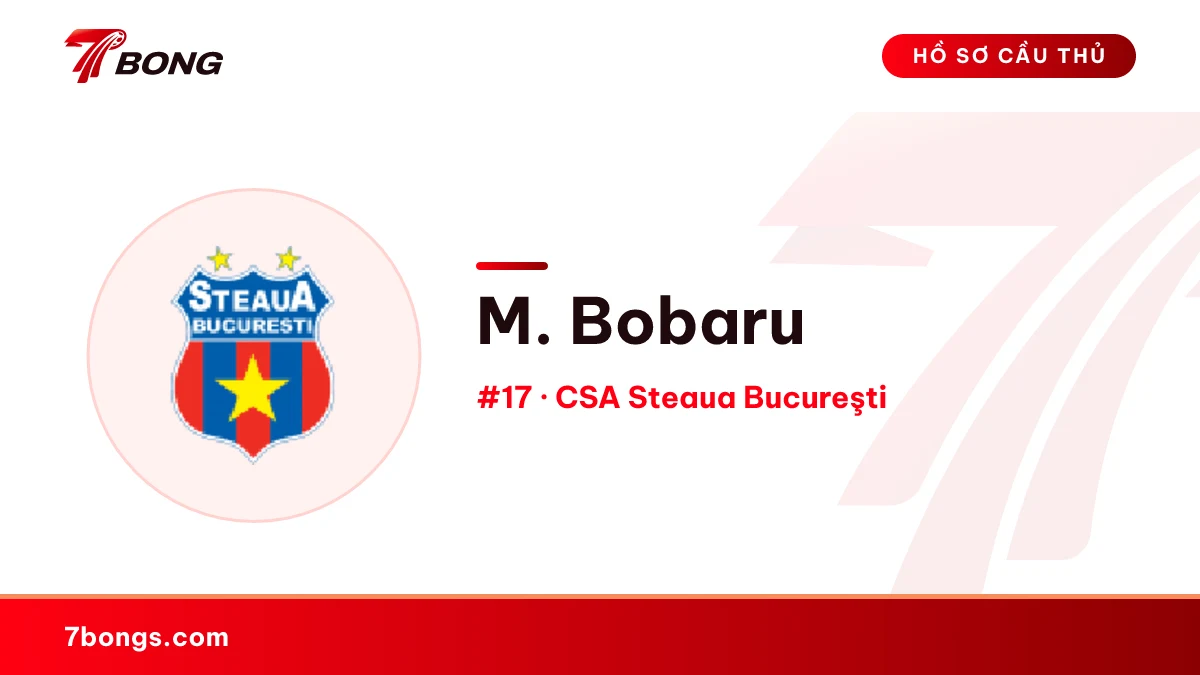 M. Bobaru — CSA Steaua Bucureşti