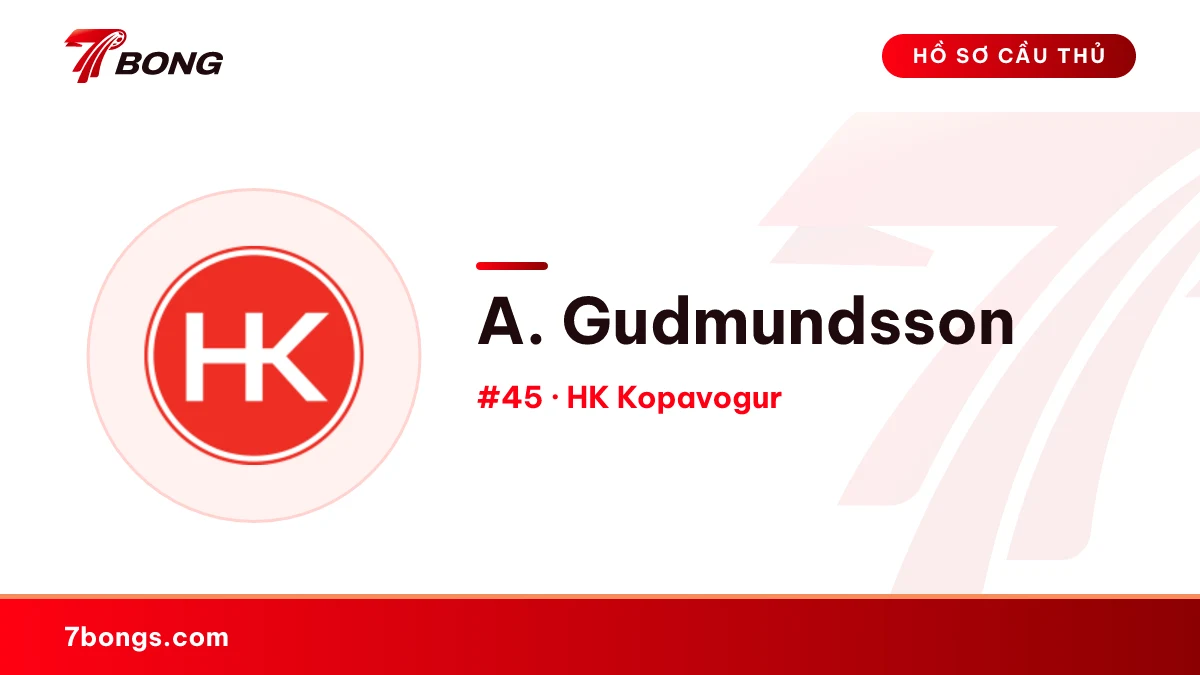 A. Gudmundsson — HK Kopavogur