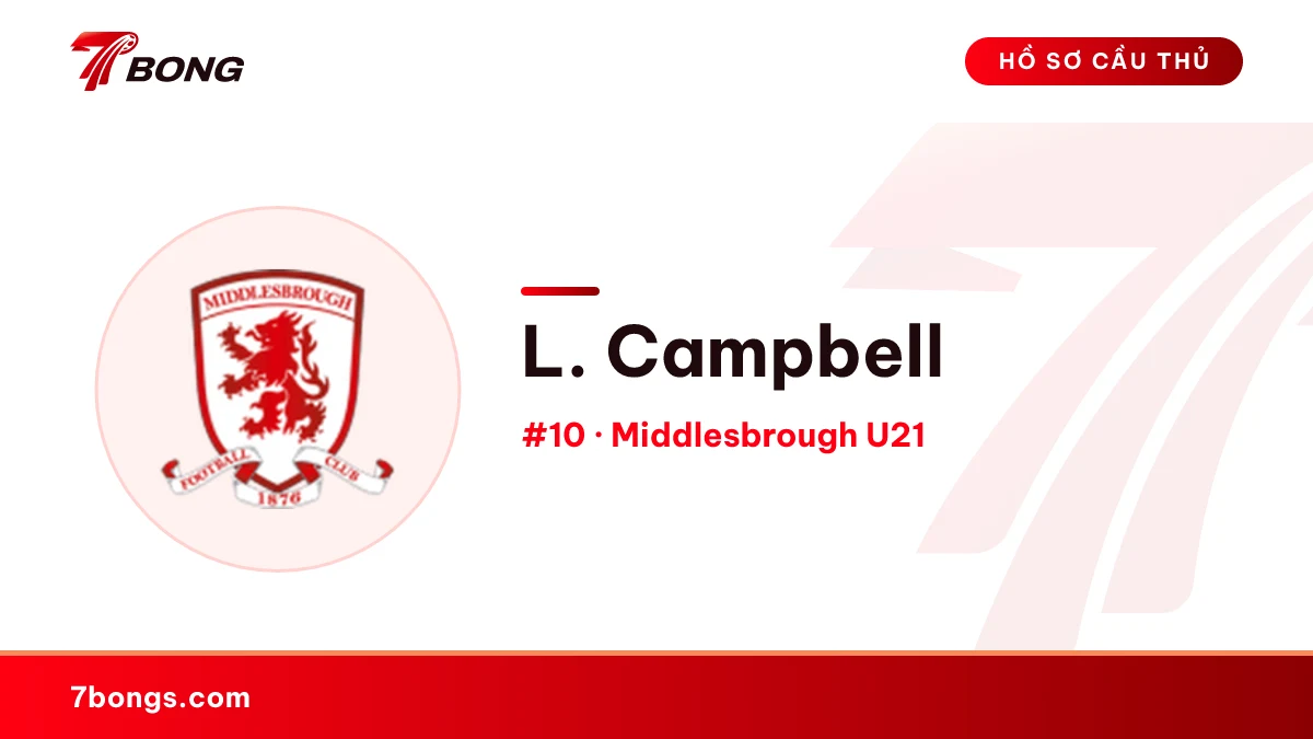 L. Campbell — Middlesbrough U21