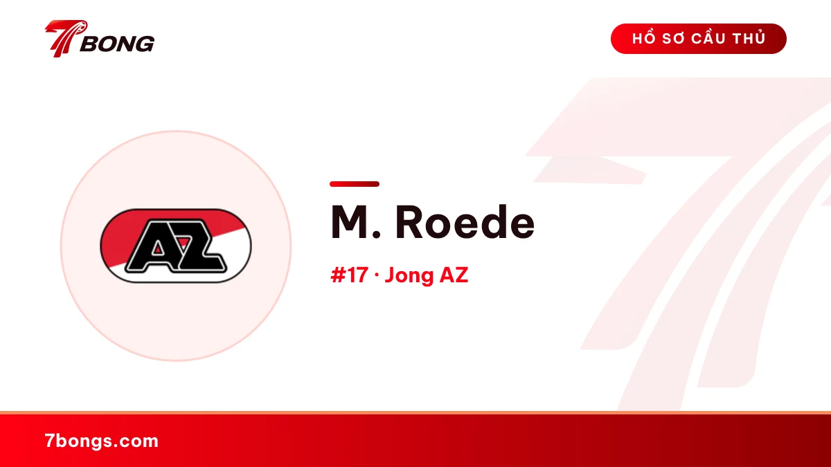 M. Roede — Jong AZ