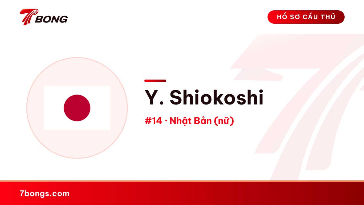 Y. Shiokoshi — Nhật Bản (nữ)